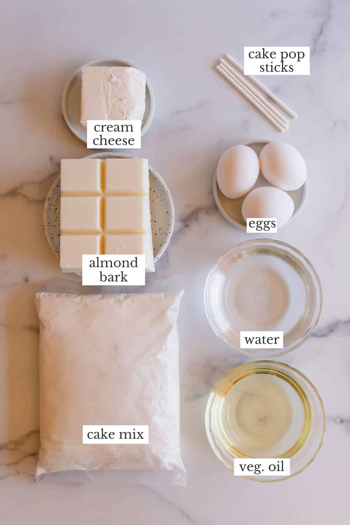 ingredients for cake pops