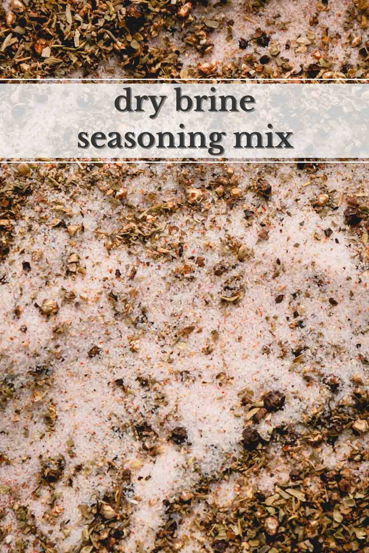 Dry brine seasoning mix.