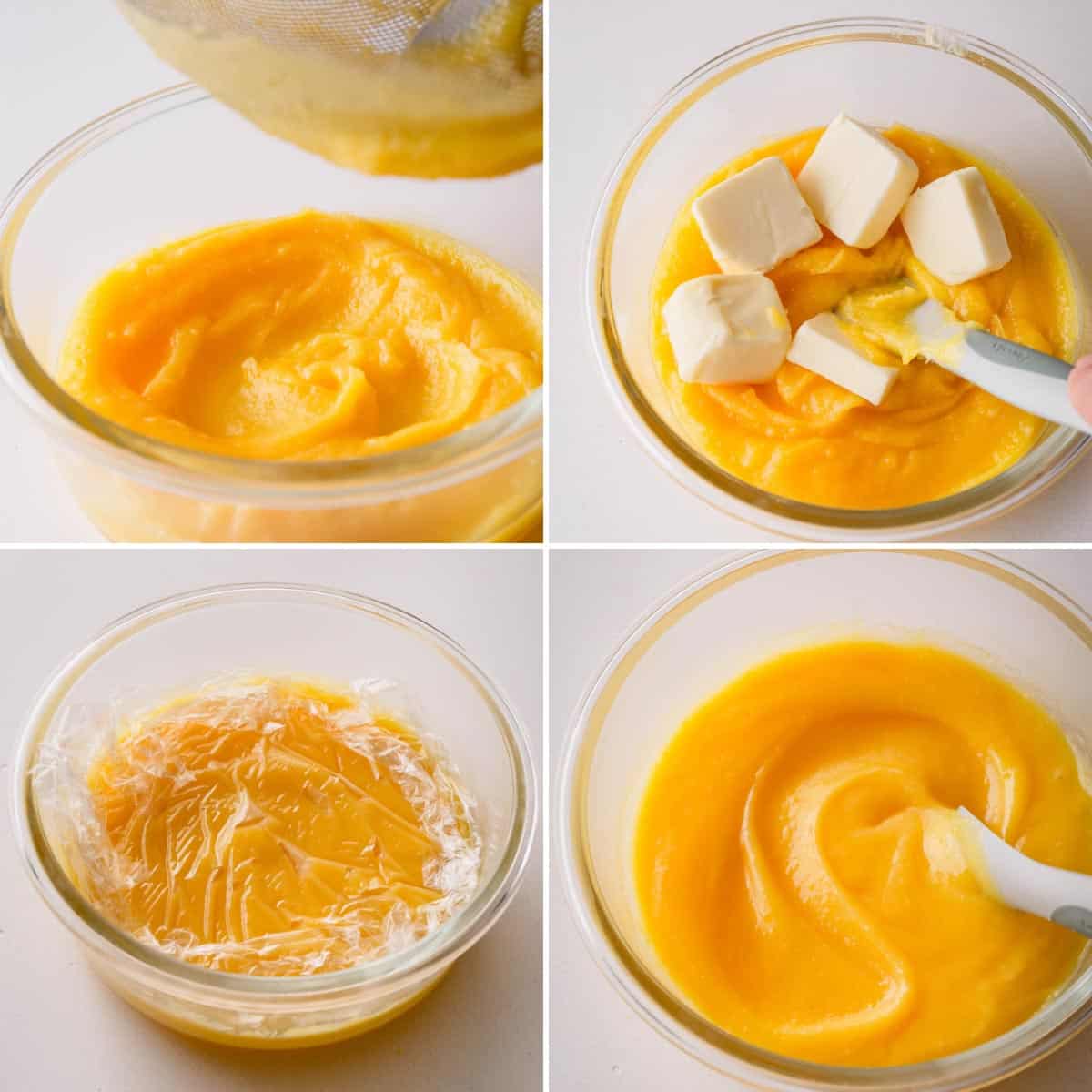 pineapple curd with butter mixed in.