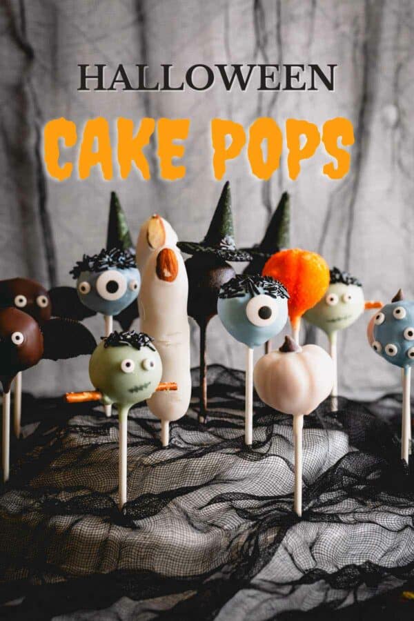 Halloween cake pops in fun shapes.