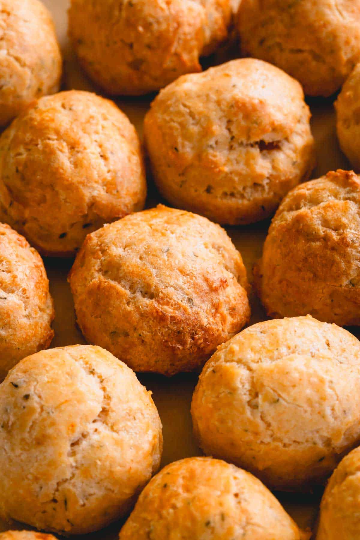 A layer of golden cheese puffs.