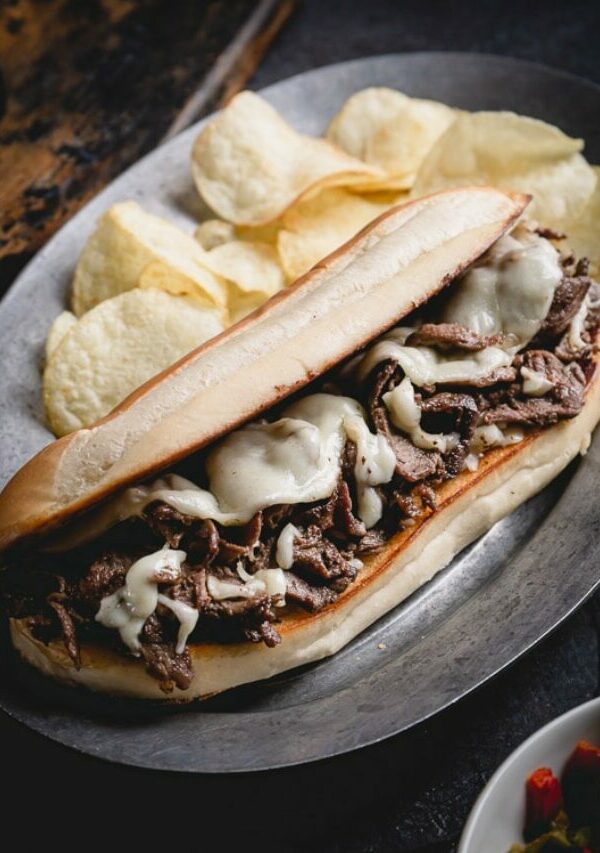Philly-Cheese-Steak-Sandwiches-with-Cheese-Sauce-1