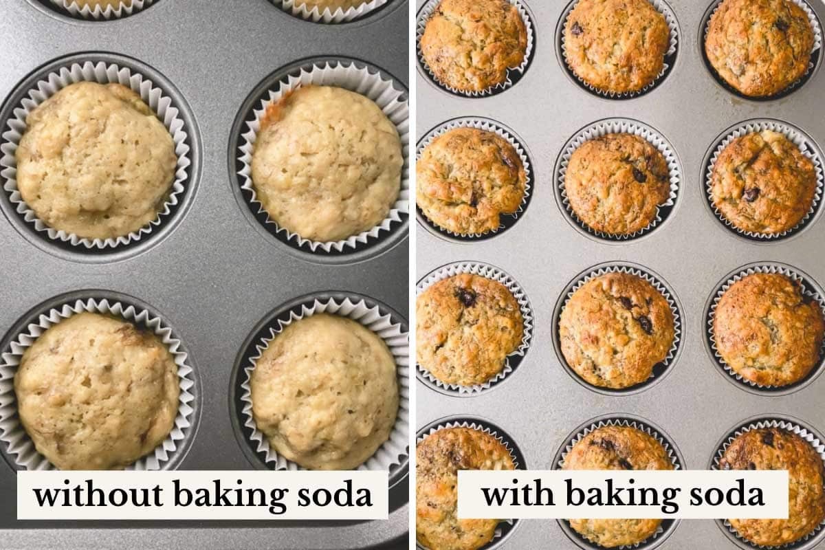 Baking Powder Vs Baking Soda Muffins Banana Coconut Crumble Muffins