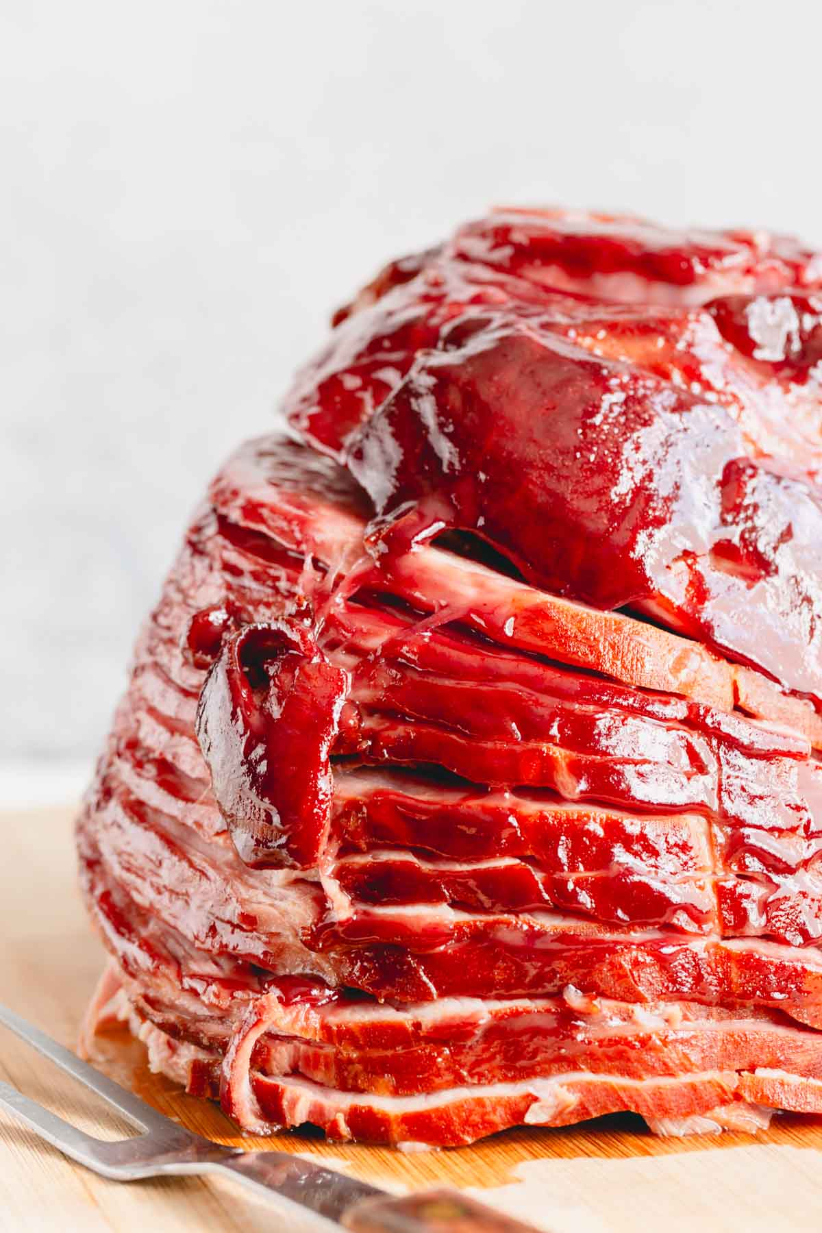 2-ingredient glazed spiral ham.